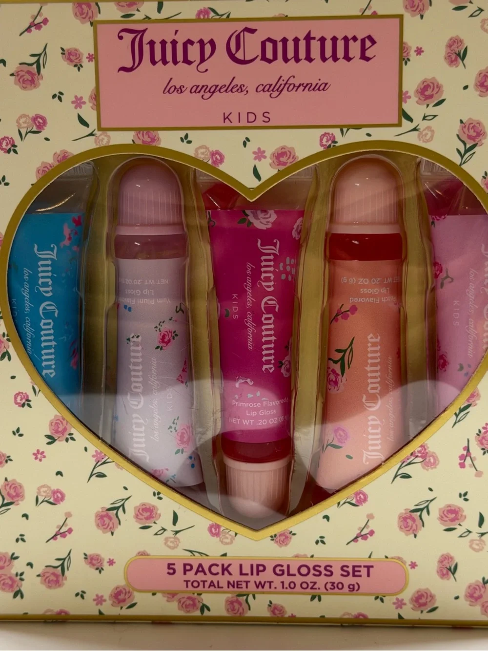 New Juicy Couture Kids 5-Pack Lip Gloss Set